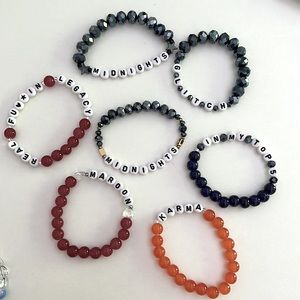 Set of Taylor swift friendship bracelets - midnights era trading karma glitch